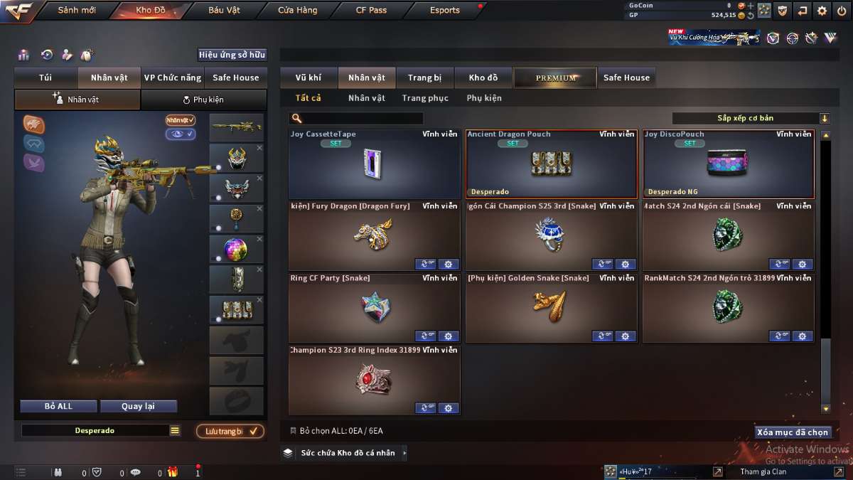 shop acc cf uy tin gia re